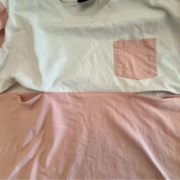 Nursing Queen Double Zip Breastfeeding Shirt Large - Picture 4 of 4